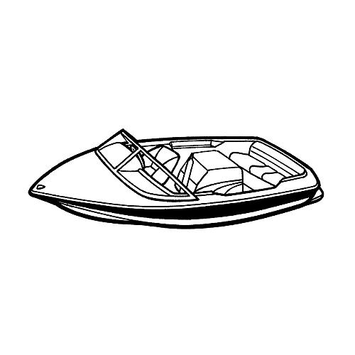 Carver 74102S11 Tournament Ski Boats, 21'6, Sun-Dura® Mist Gray - 74102S11 - 500-74102S11F1